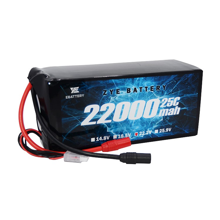 6S 22.2V Lipo ব্যাটারি প্যাক