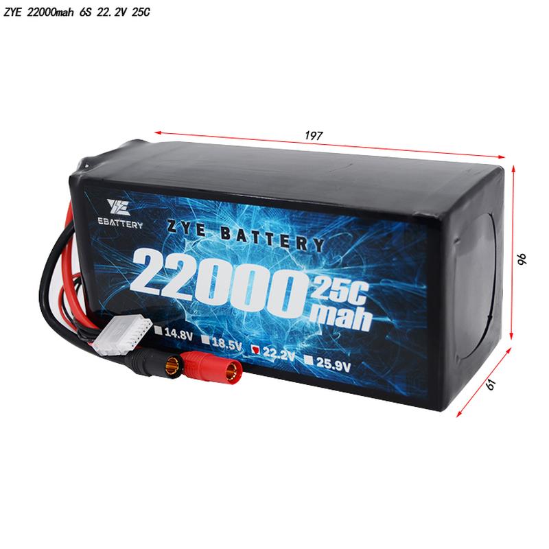 6 এস 22000 এমএএইচ লিপো